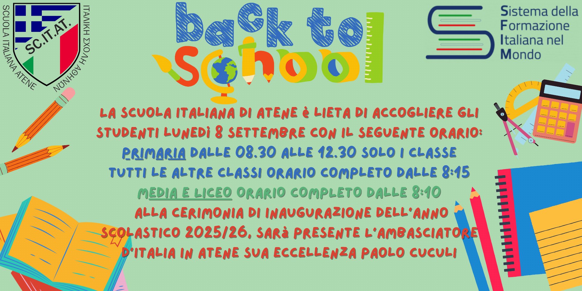 Green Fullcolor Illustration Stationary Back to School Banner (3) (1)